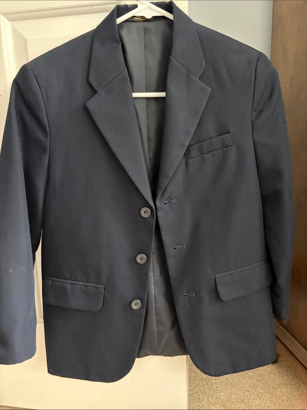 Van Heusen Boys' Navy Blazer - Three-Button Dress Jacket
